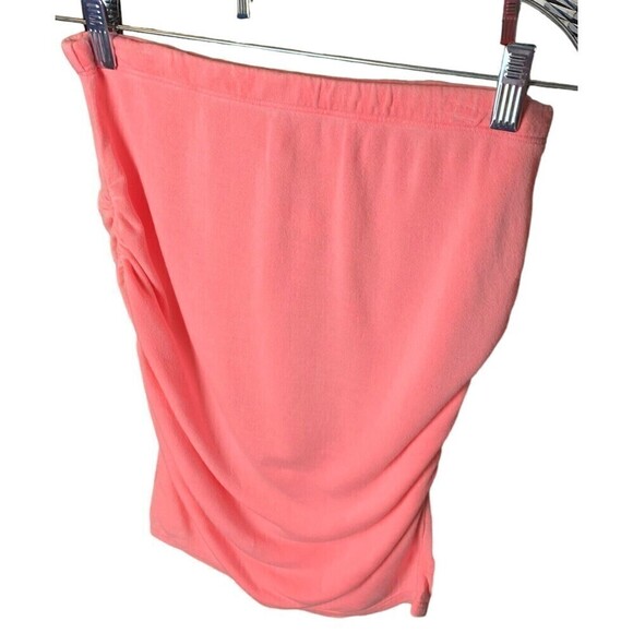 SUNDRY Skirt Pink Stretchy Springy Size 1 Ruched - Picture 1 of 7